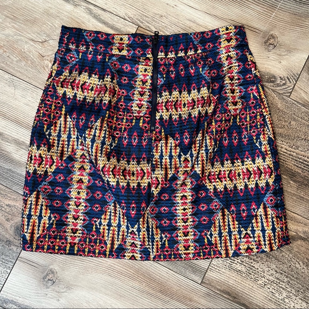 Sam Edelman Aztec Triangle Pattern Mini Skirt - image 5